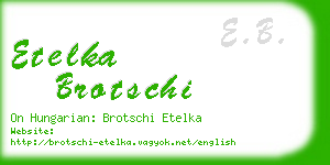 etelka brotschi business card